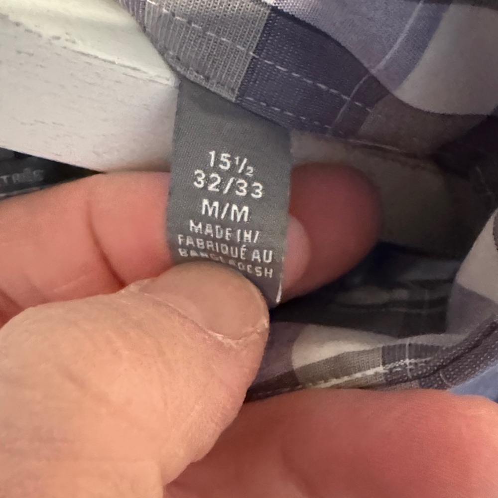 Michael Kors Navy and White Checkered Shirt - Picture 3 of 3
